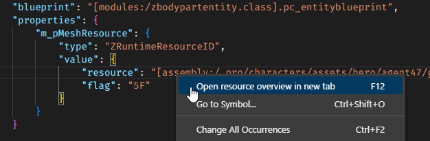 Opening the mesh in a new tab.